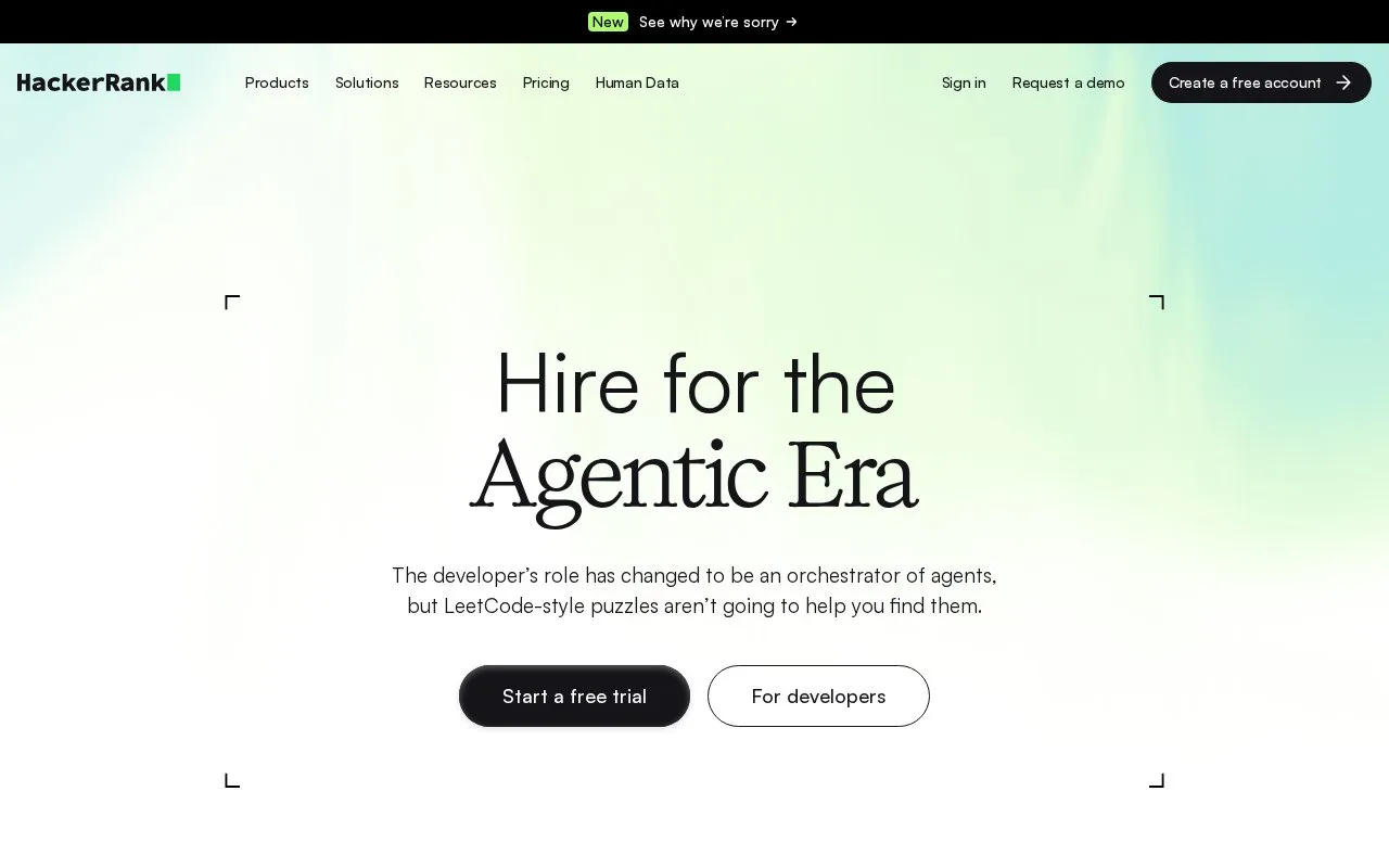 HackerRank homepage screenshot