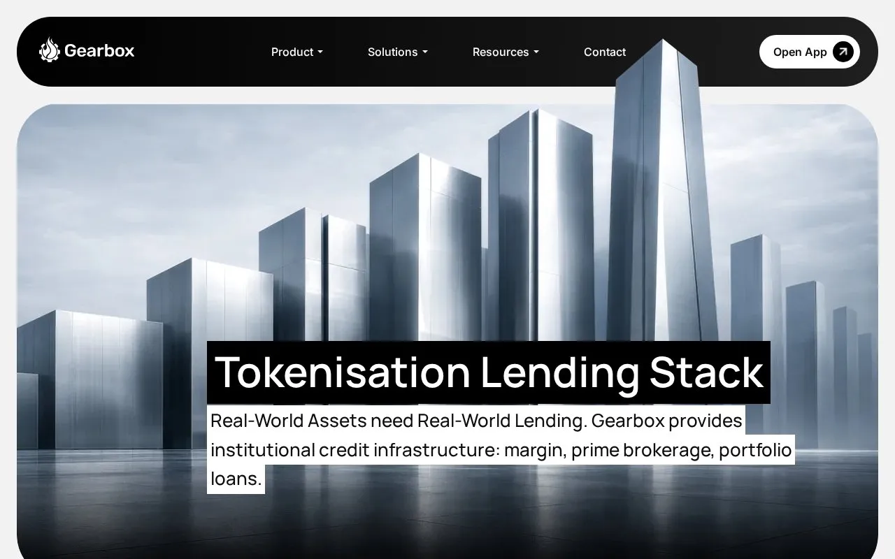 Gearbox homepage screenshot