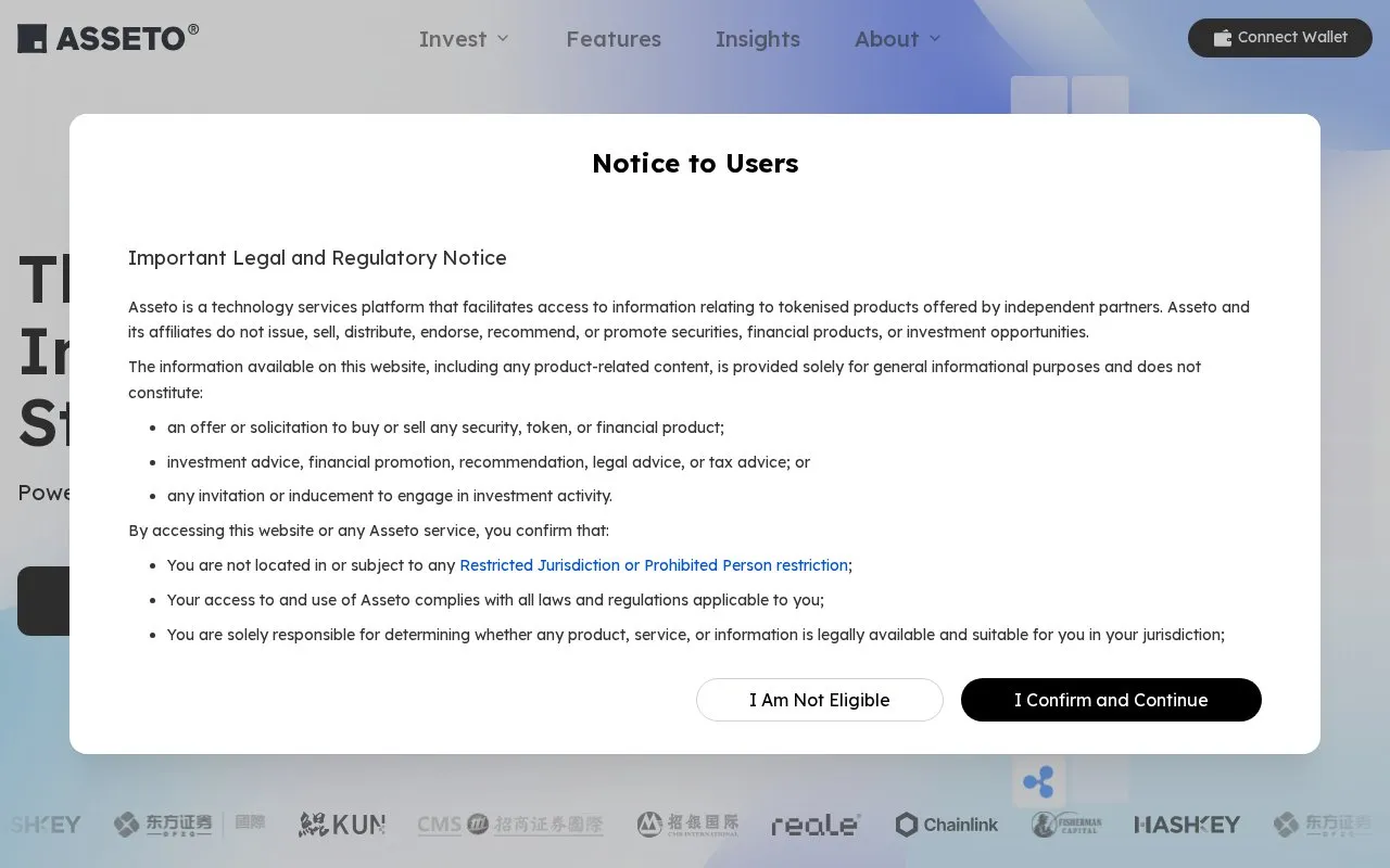 Asseto AoABT homepage screenshot