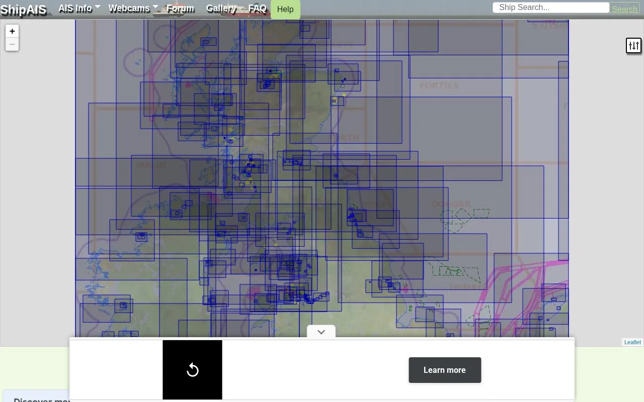 ShipAIS.uk homepage screenshot