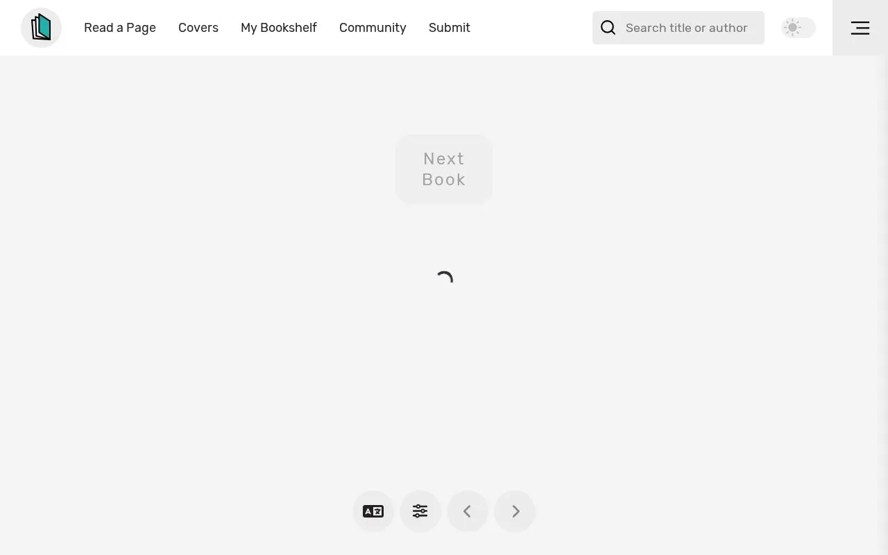 RecommendMeABook homepage screenshot