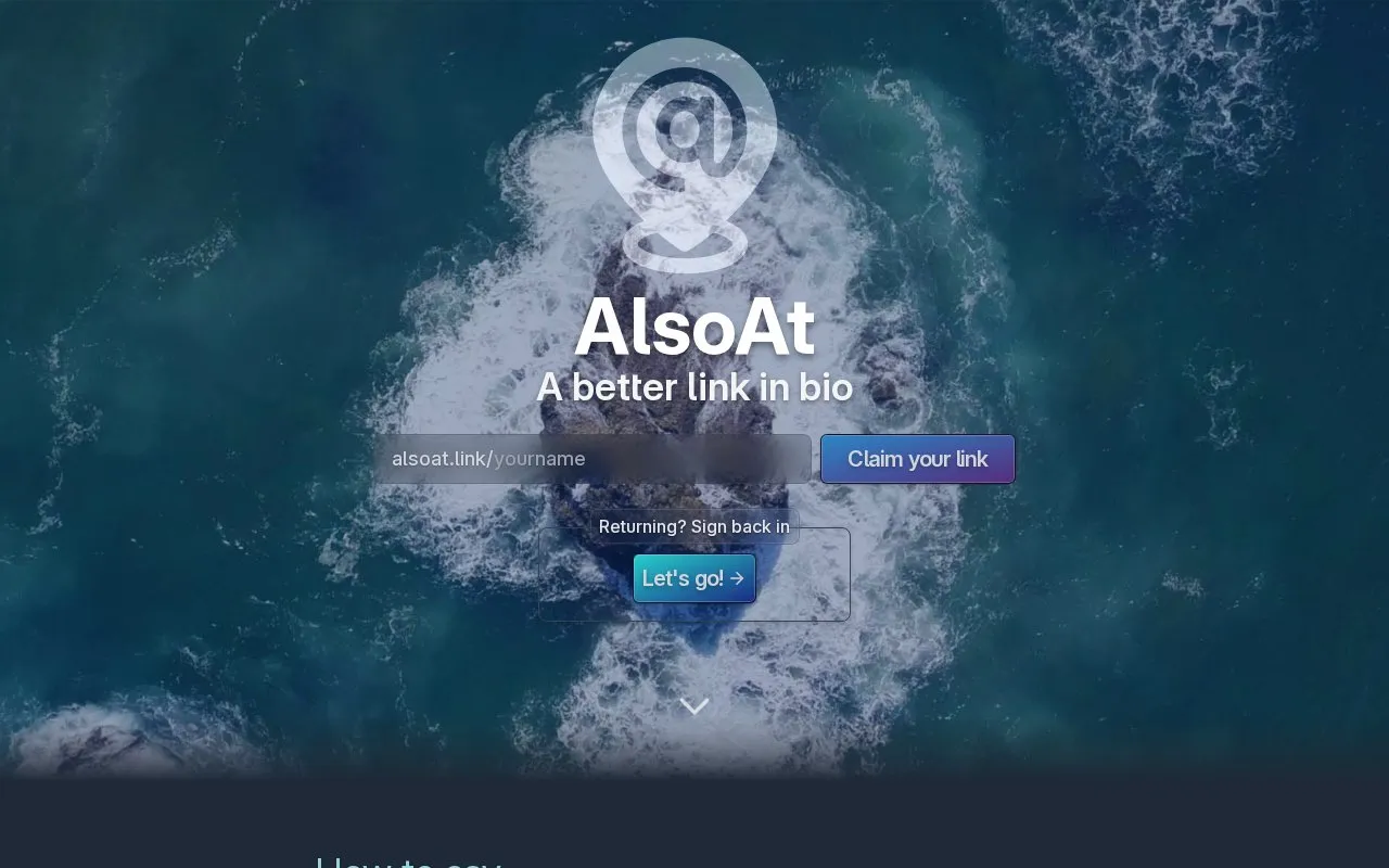 AlsoAt homepage screenshot