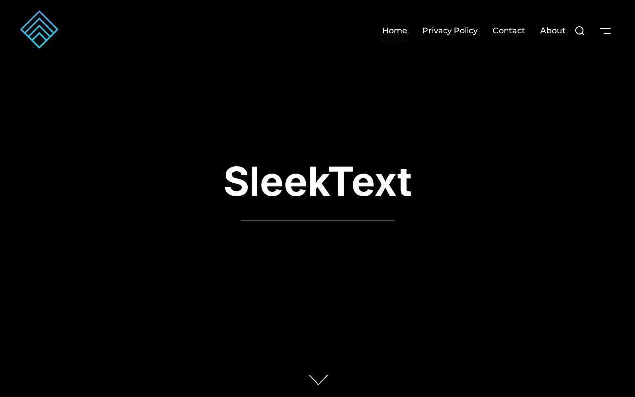Sleek homepage screenshot