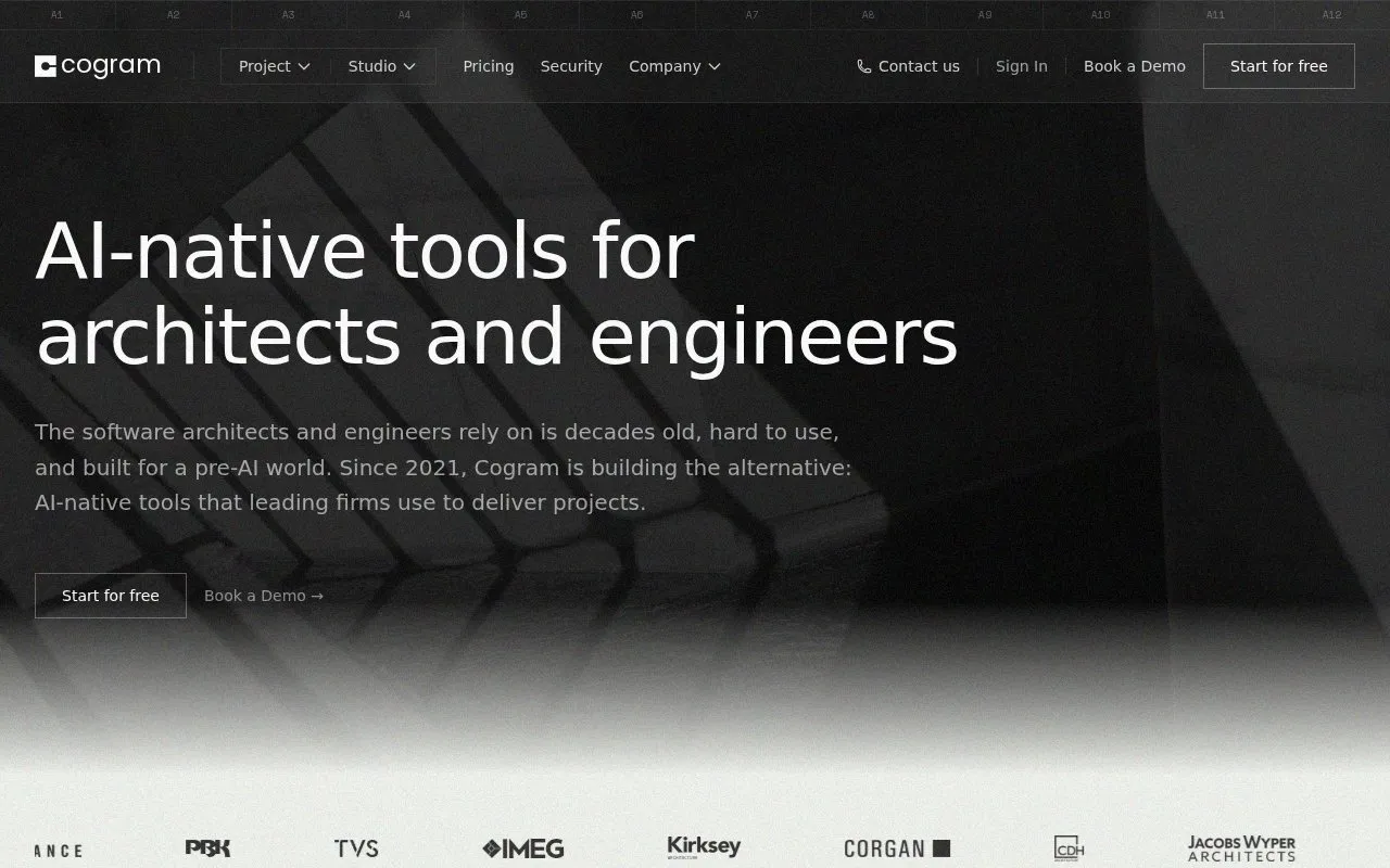 Cogram homepage screenshot