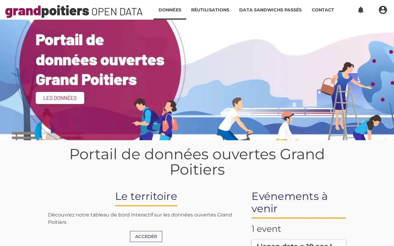 data.grandpoitiers.fr homepage screenshot