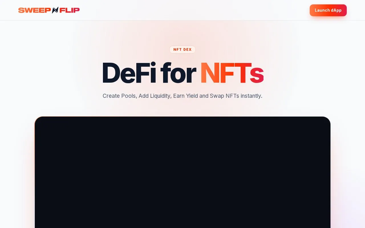 Sweep n' Flip homepage screenshot