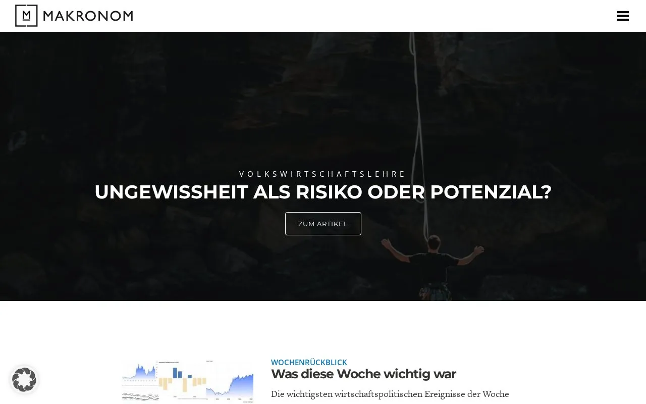 Makronom homepage screenshot