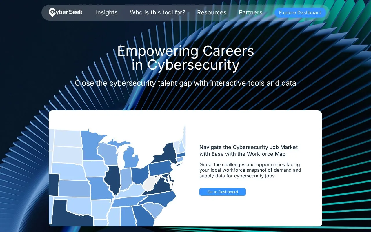 Cyberseek homepage screenshot