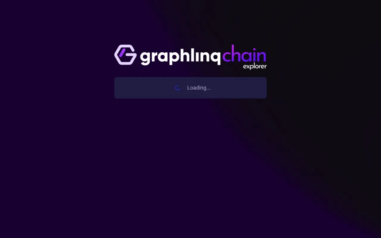 Graphlinq Blockchain Mainnet — GLQ Explorer homepage screenshot