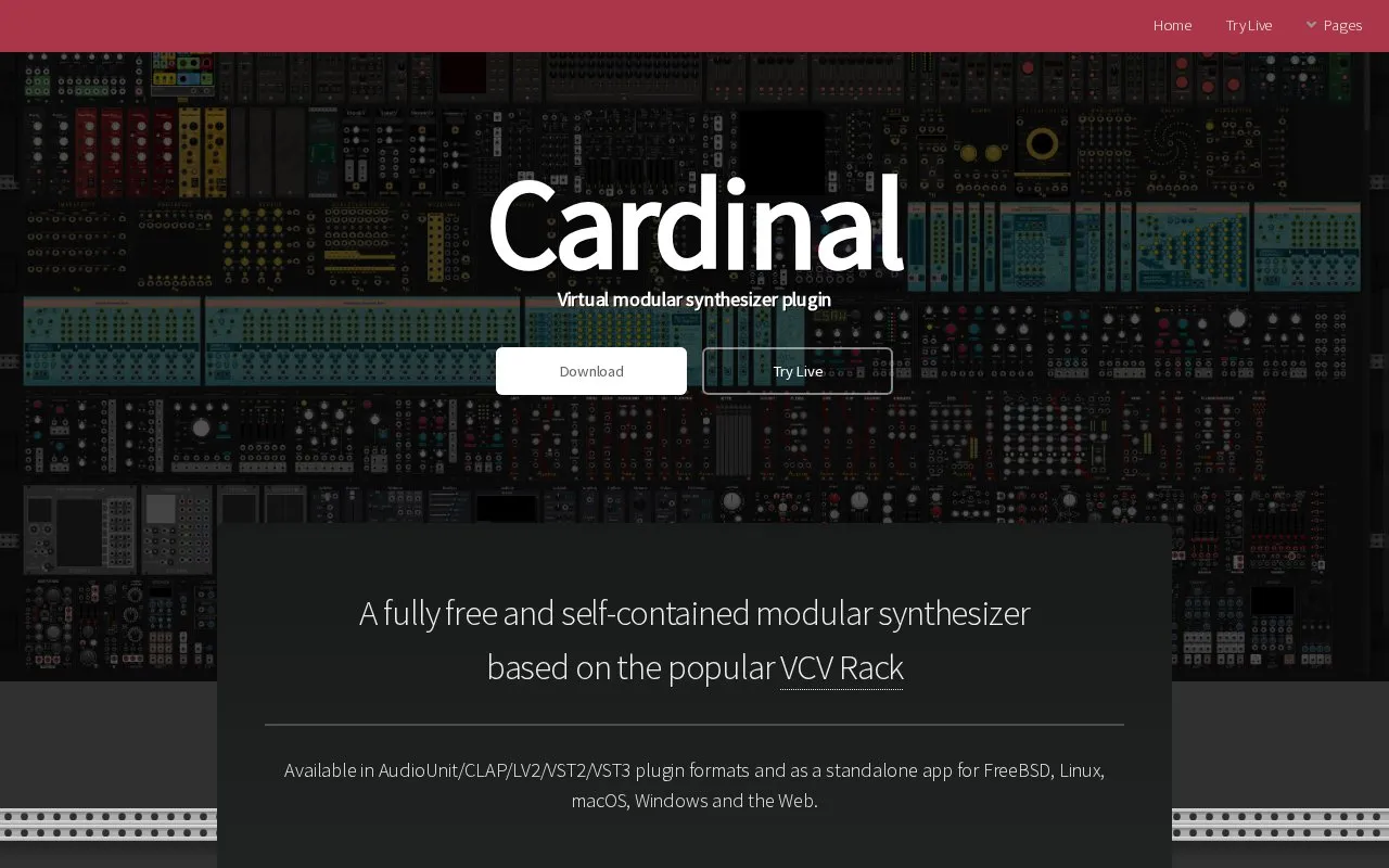Cardinal homepage screenshot