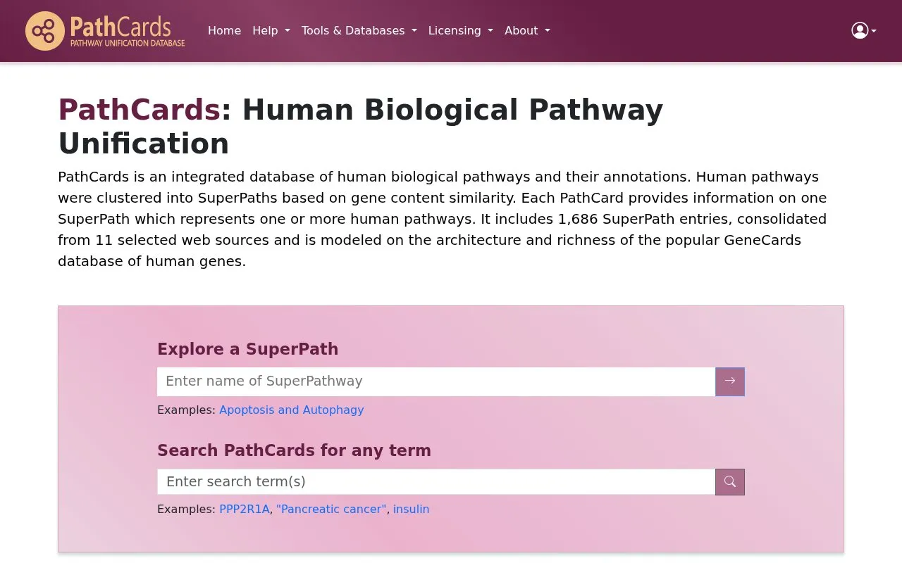 PathCards homepage screenshot