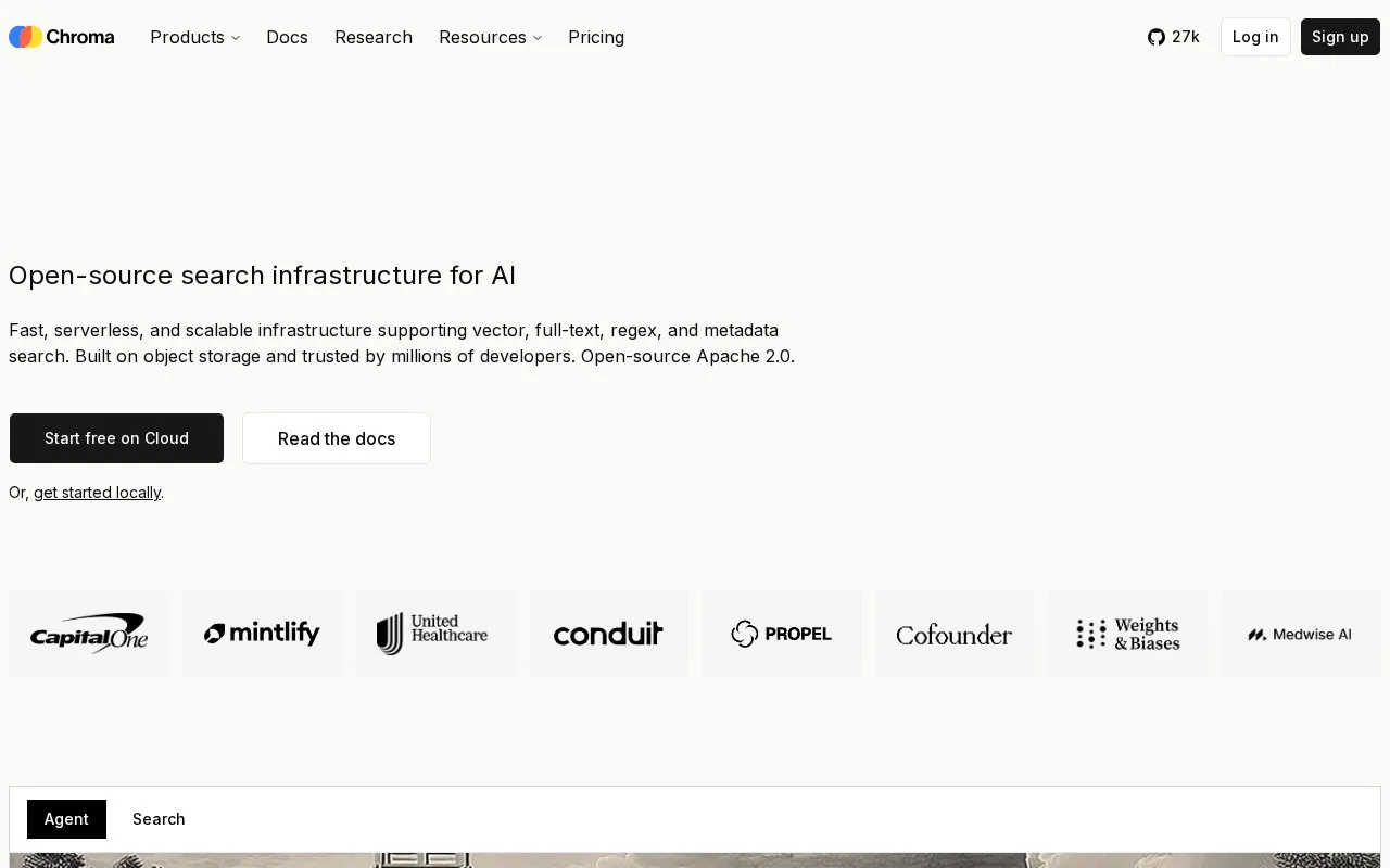 Chroma homepage screenshot
