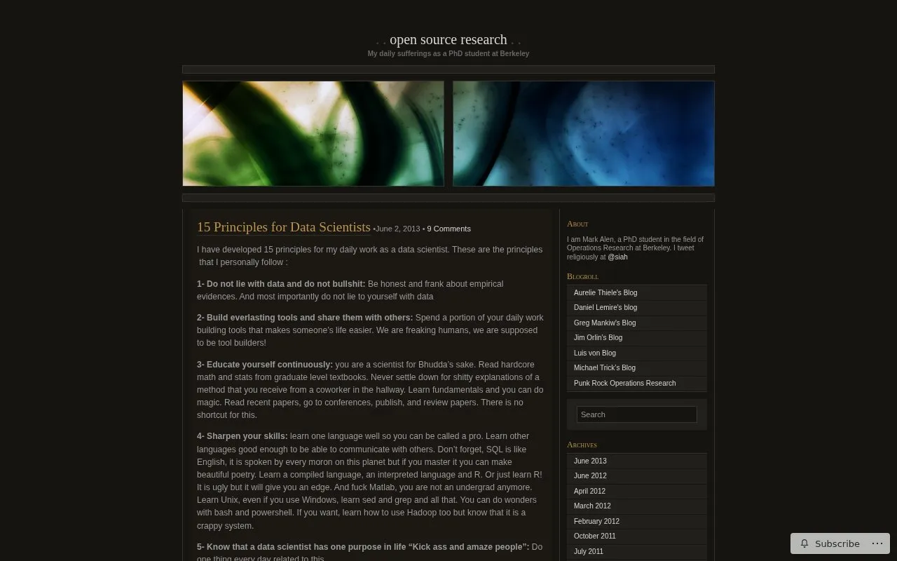 Siah homepage screenshot