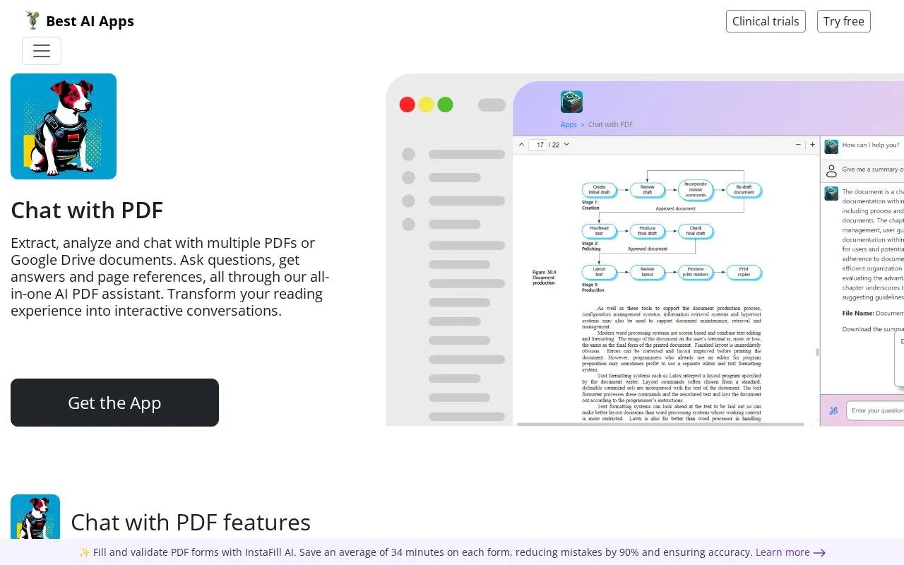 Chat With PDF by Copilot.us homepage screenshot