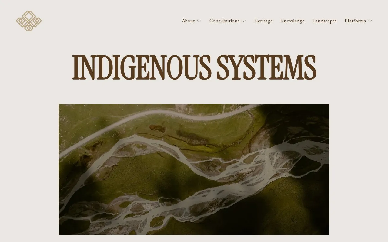 Indigenous Systems homepage screenshot