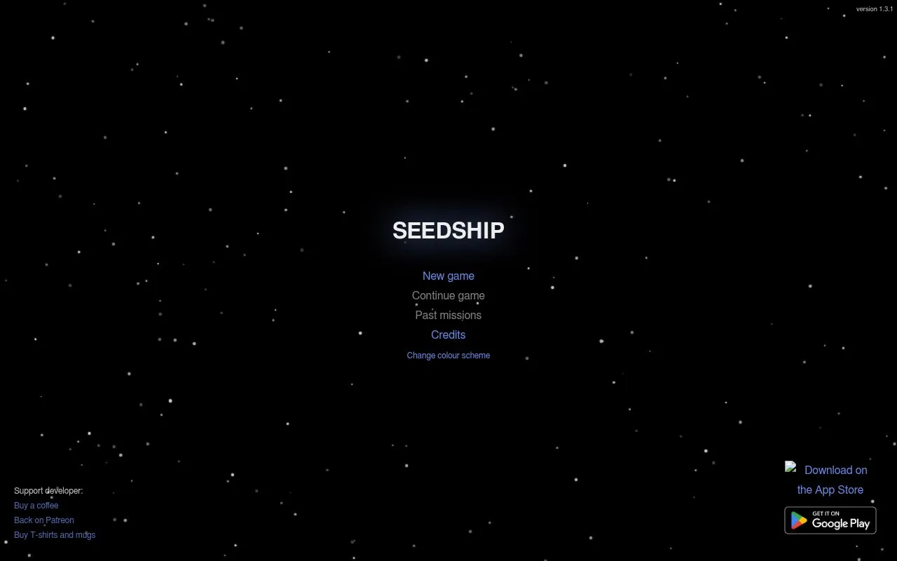 Seedship homepage screenshot
