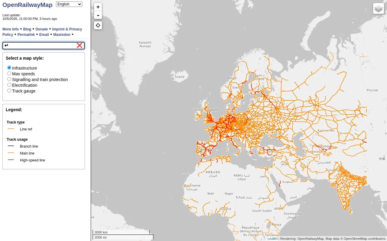 Openrailwaymap homepage screenshot