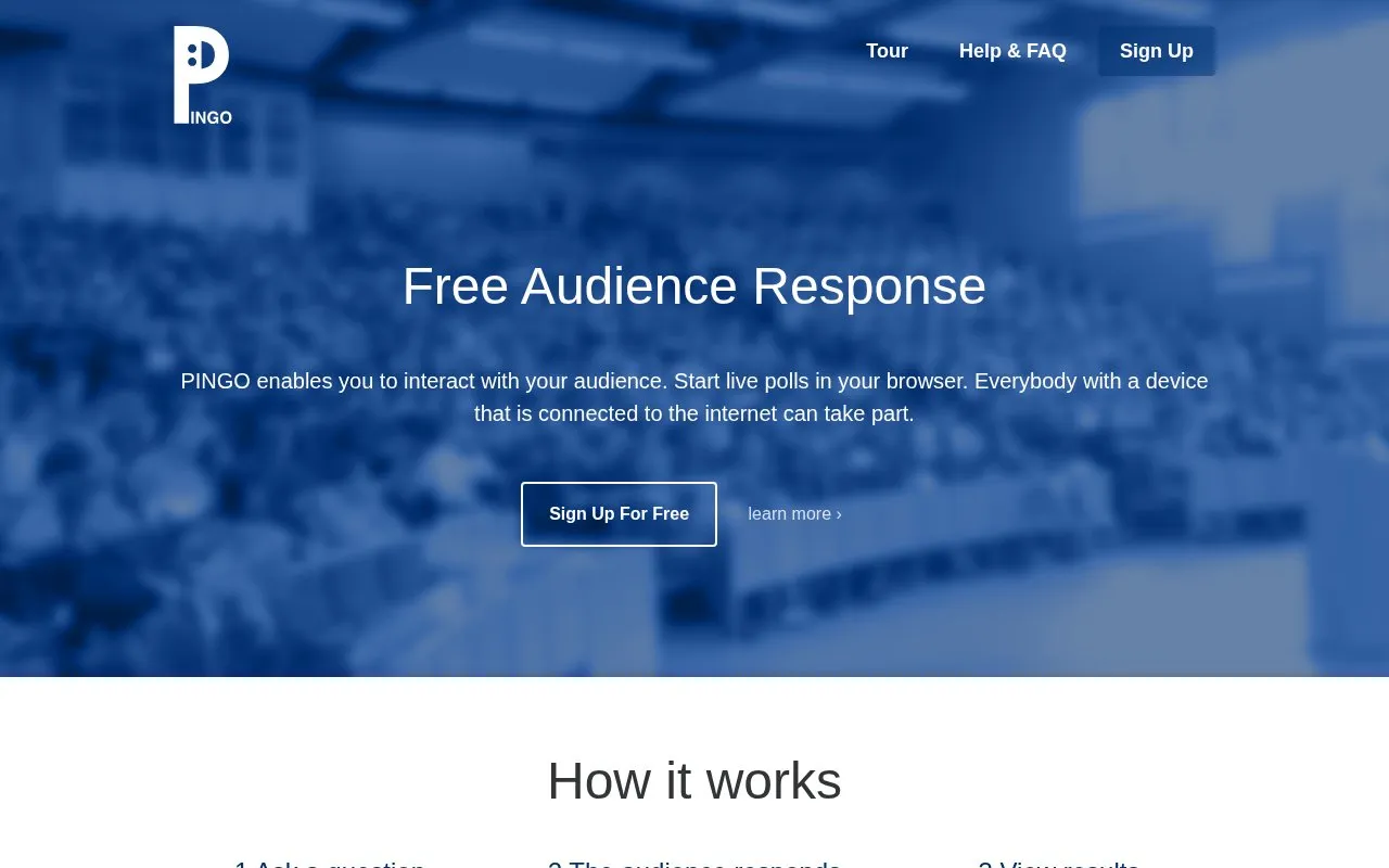 Trypingo homepage screenshot