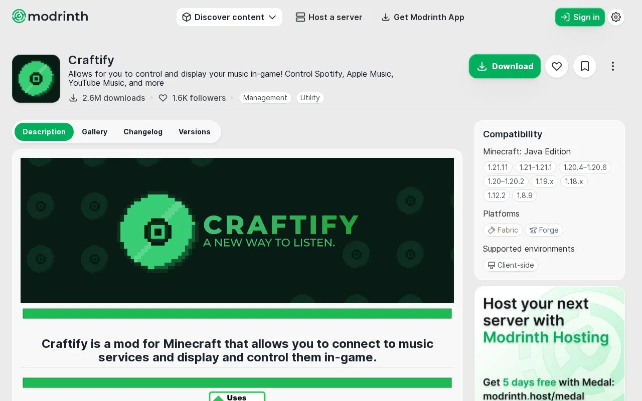 Craftify homepage screenshot