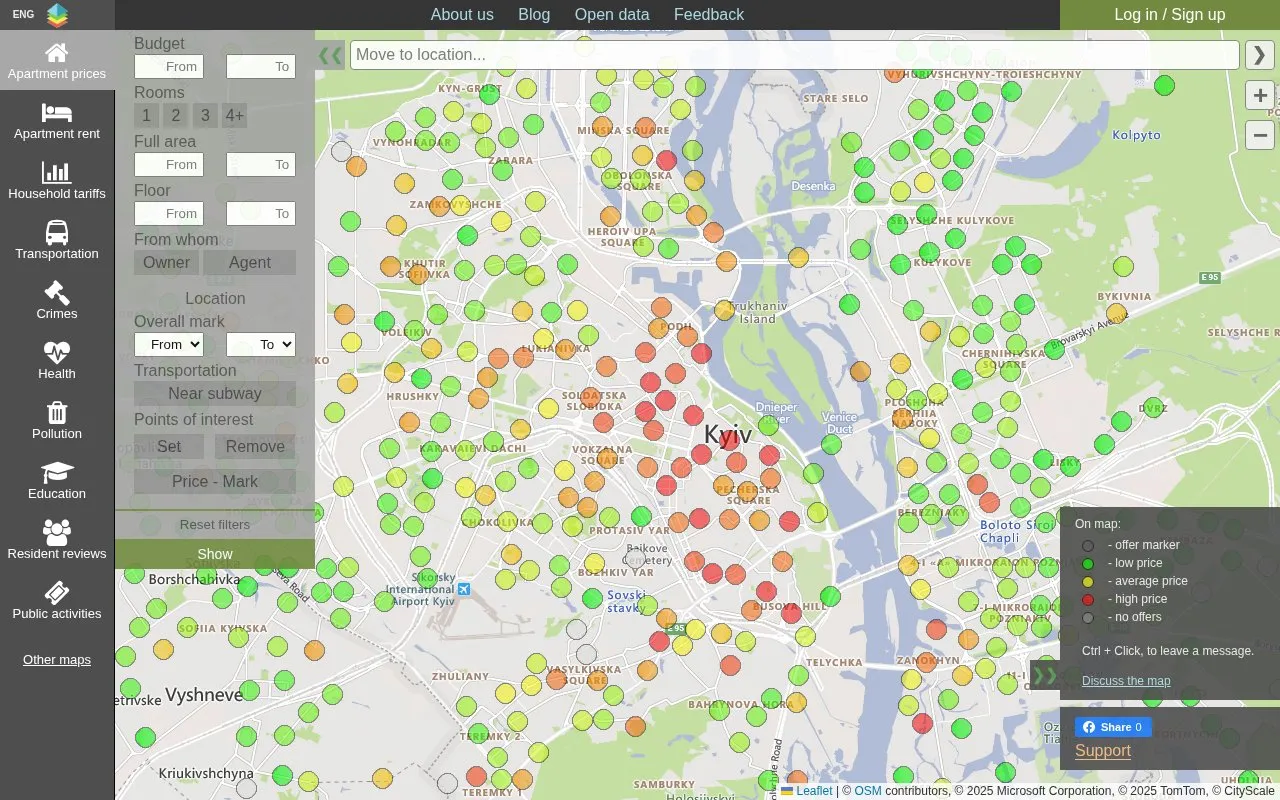 CityScale.com.ua - Know a better place. homepage screenshot