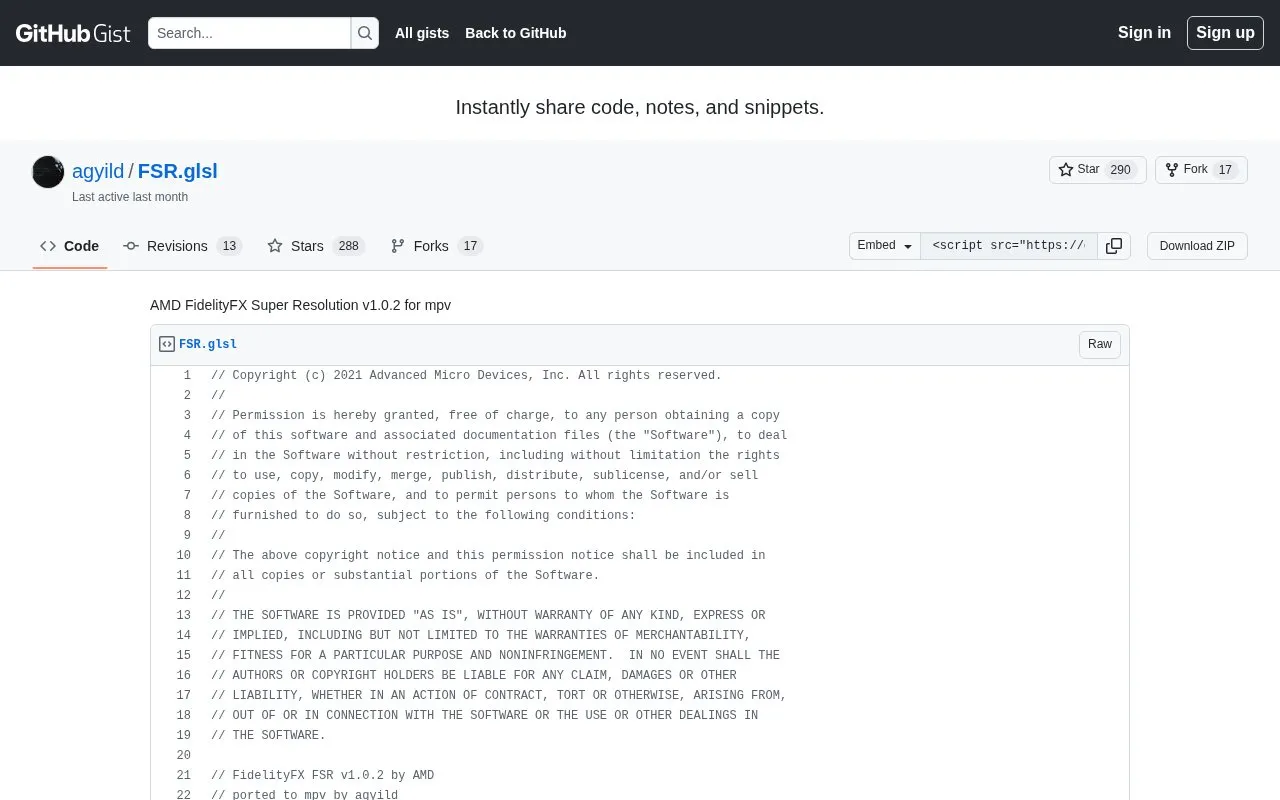 FSR homepage screenshot