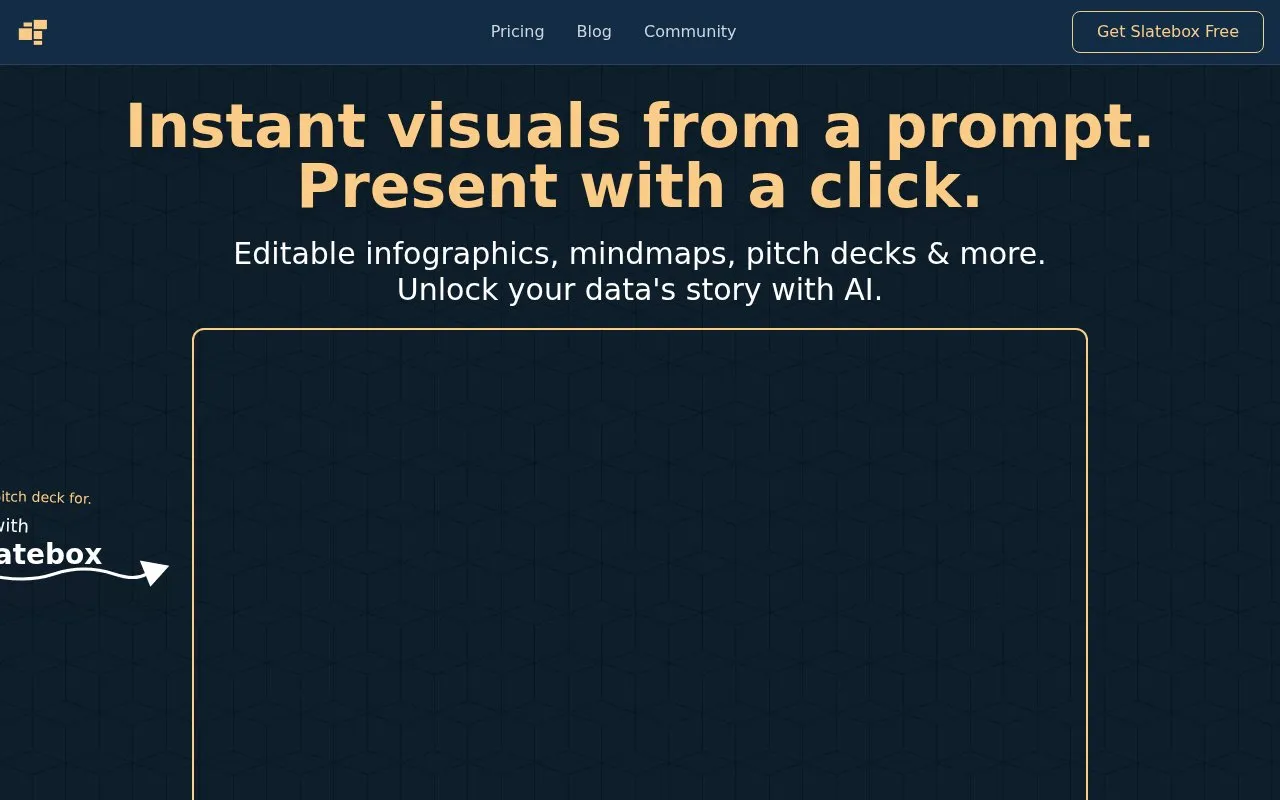 Slatebox homepage screenshot