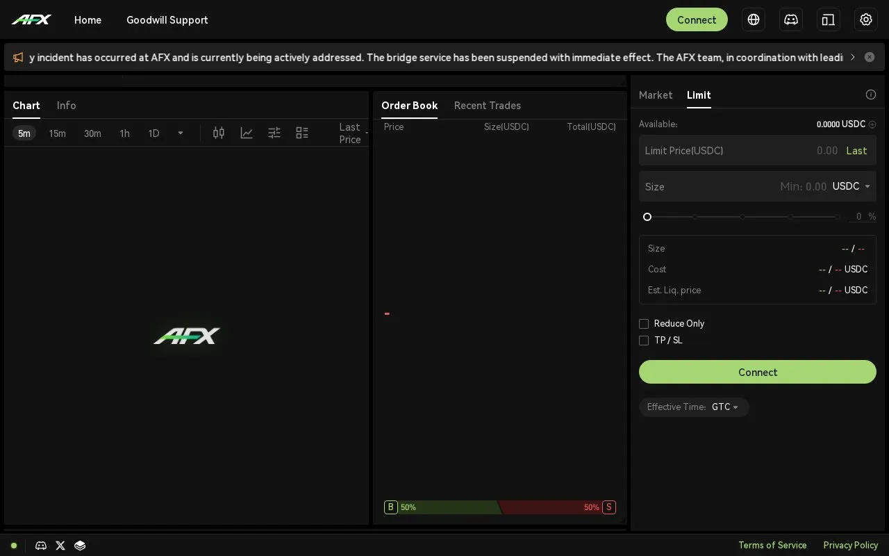 AFX LP homepage screenshot