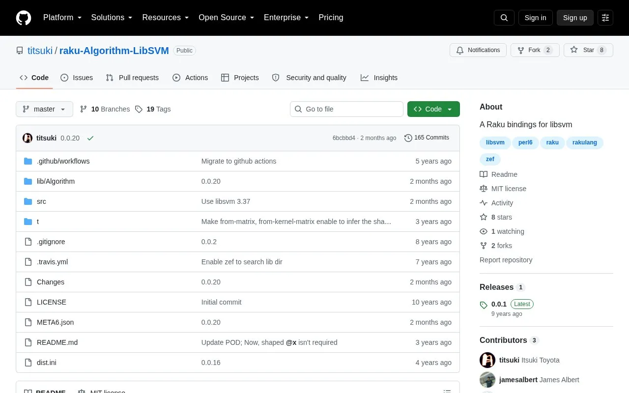 Support Vector Machines homepage screenshot