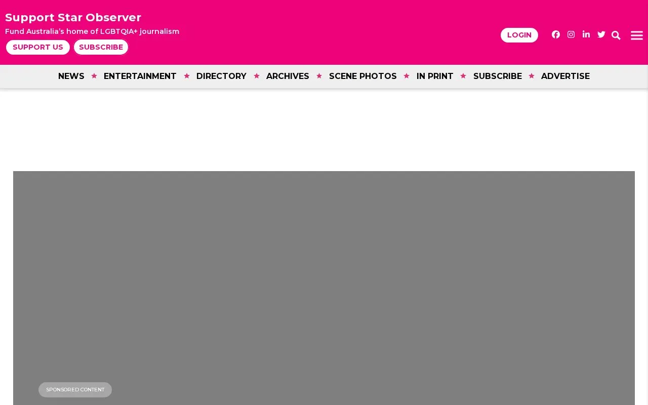 Star Observer homepage screenshot