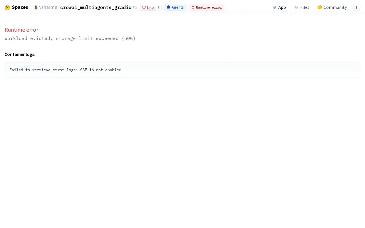 Crewai Multiagents With Gradio homepage screenshot