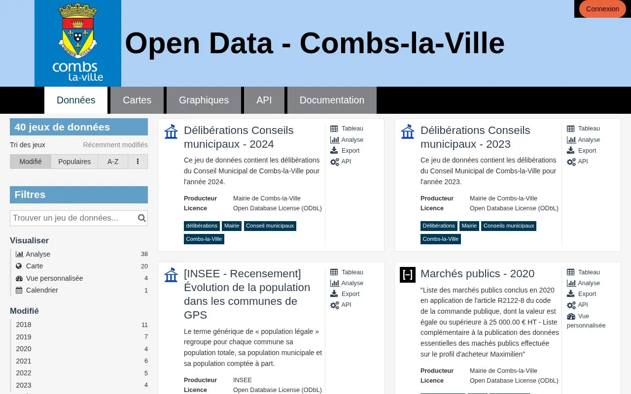 data.combs-la-ville.fr homepage screenshot