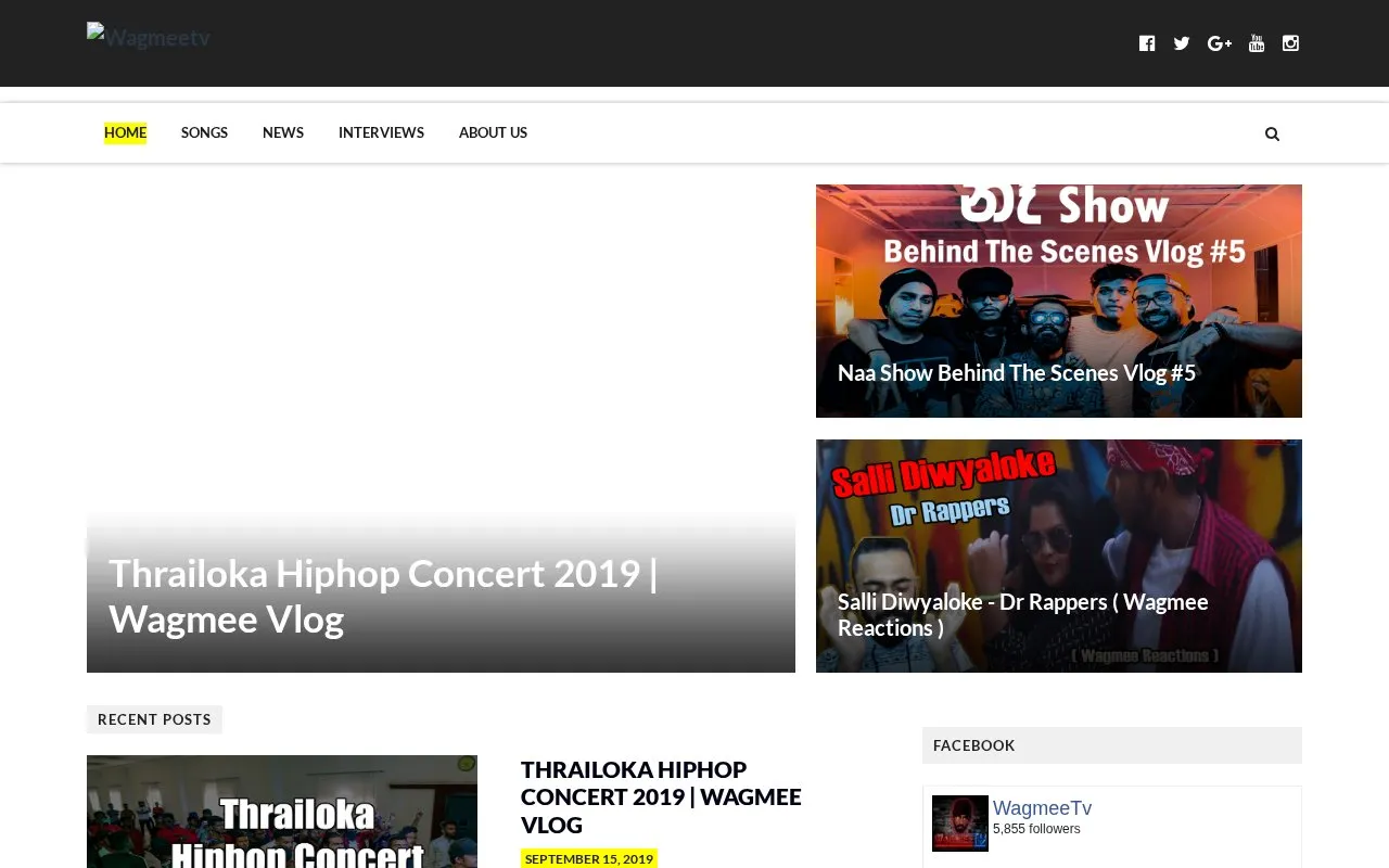 Wagmeetv homepage screenshot