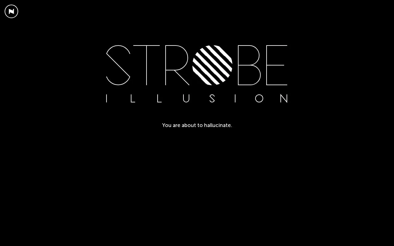 Strobe Illusion homepage screenshot