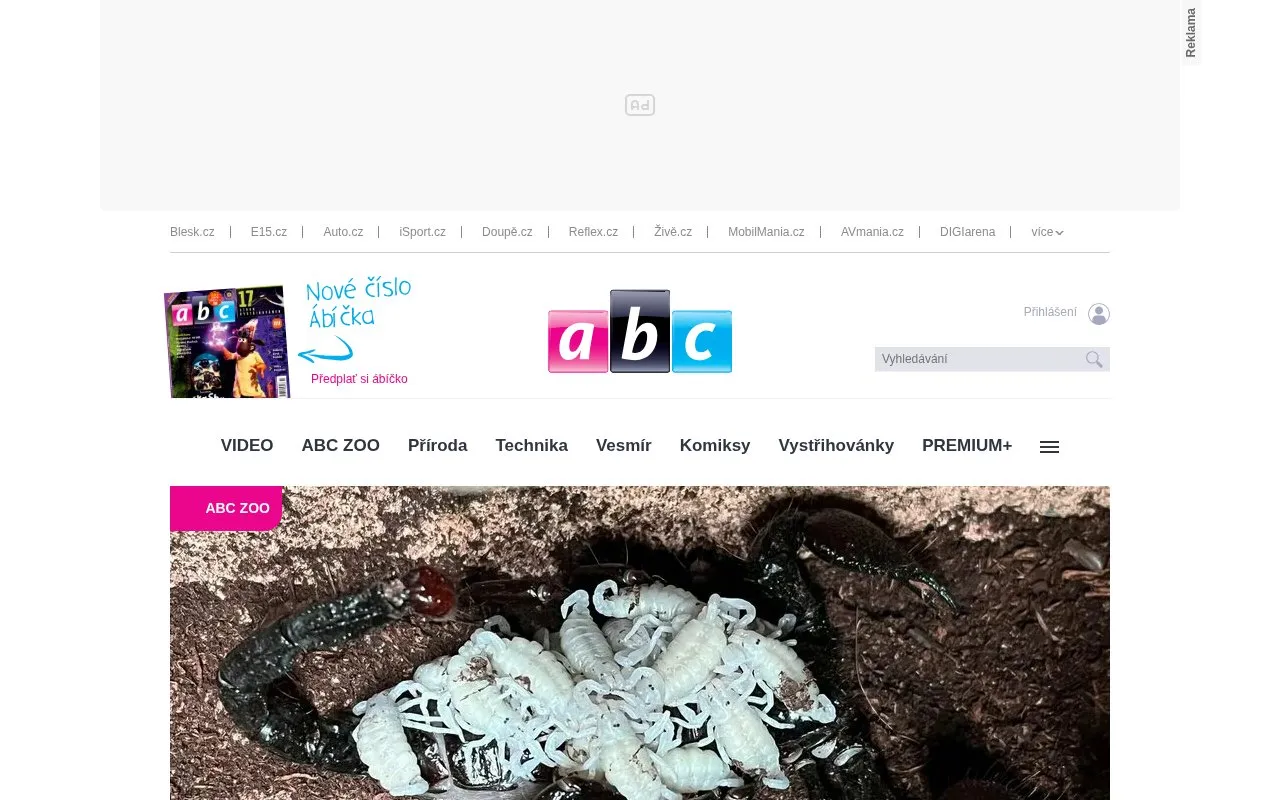ABC homepage screenshot