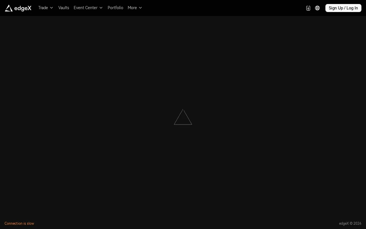 edgeX Bridge homepage screenshot