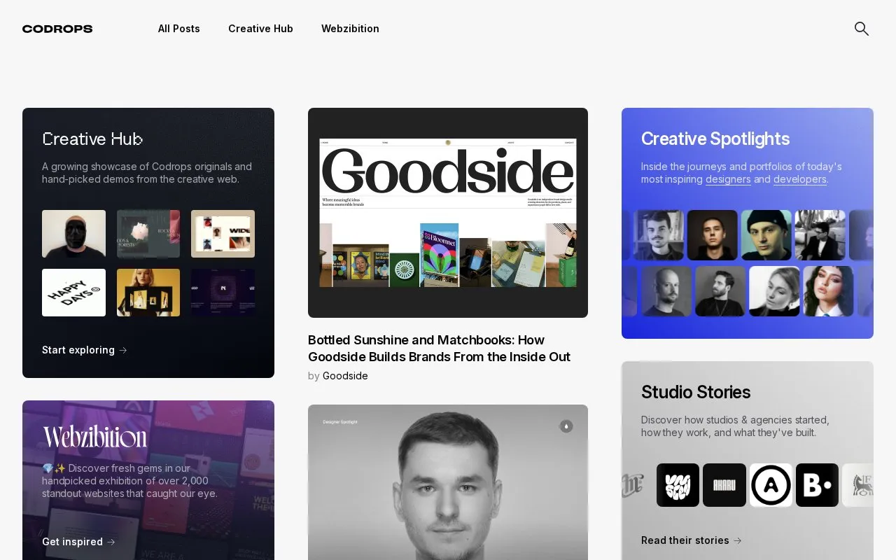 Codrops homepage screenshot