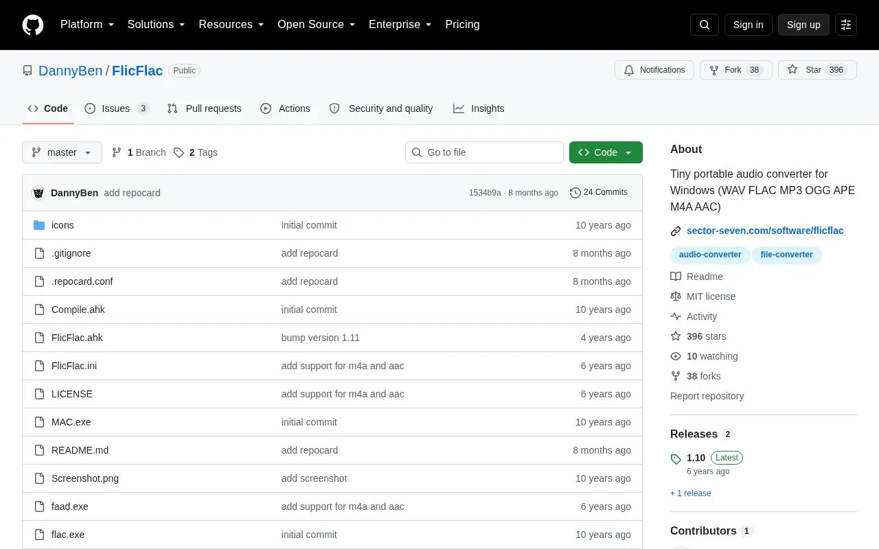 FlicFlac homepage screenshot