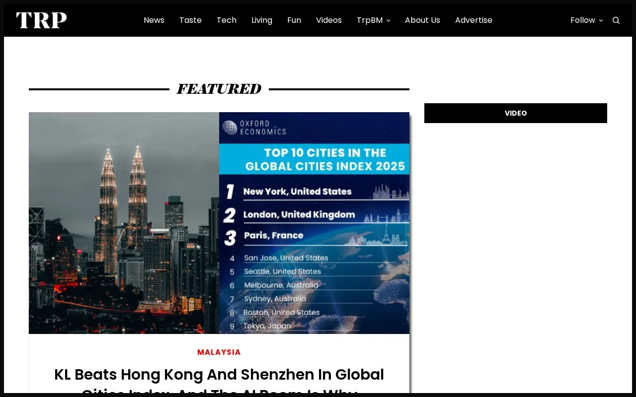 The Rakyat Post homepage screenshot