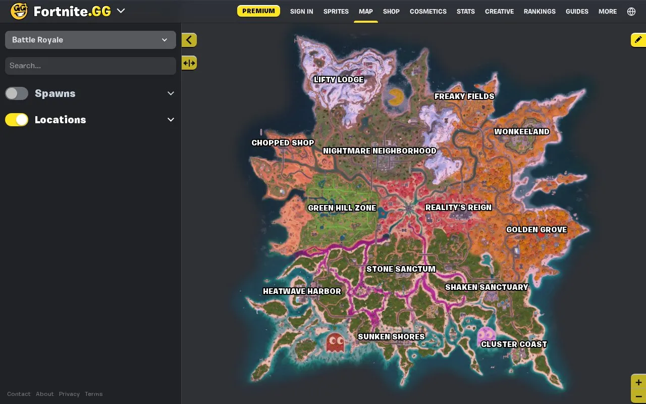 Fortnite homepage screenshot