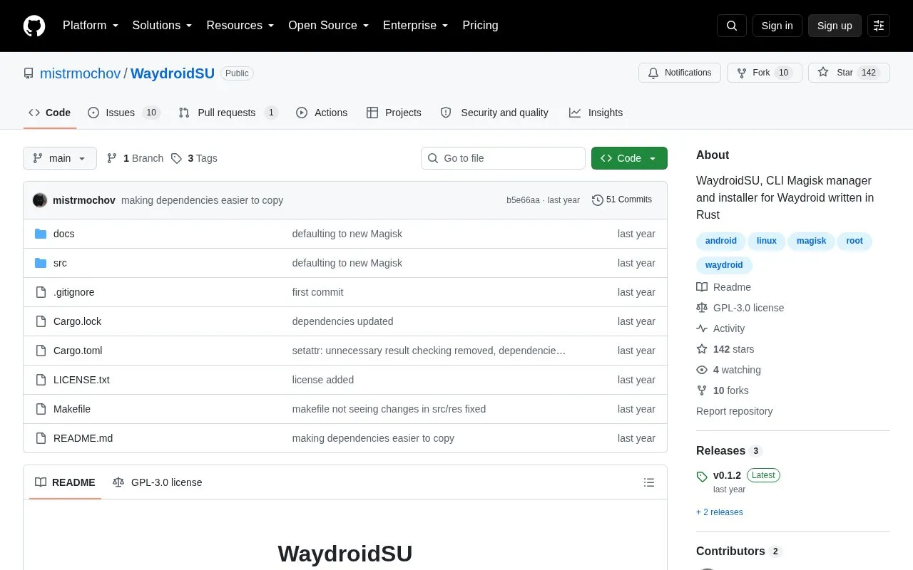 Magisk Installer homepage screenshot