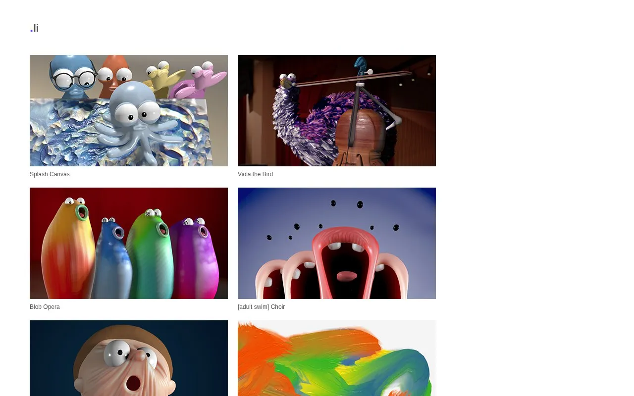 David.li homepage screenshot