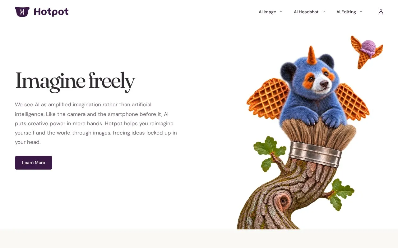 Hotpot homepage screenshot