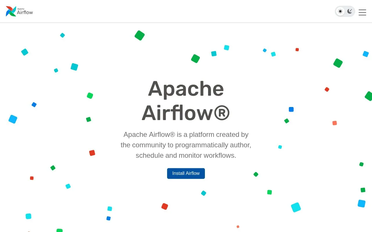 Airflow homepage screenshot
