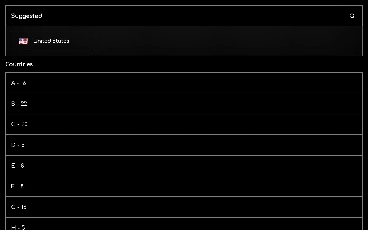 IPTV Web homepage screenshot