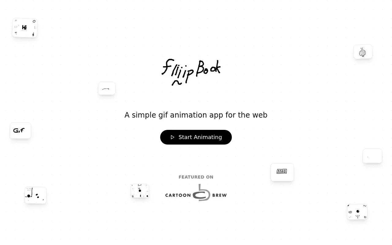 FliiipBook homepage screenshot