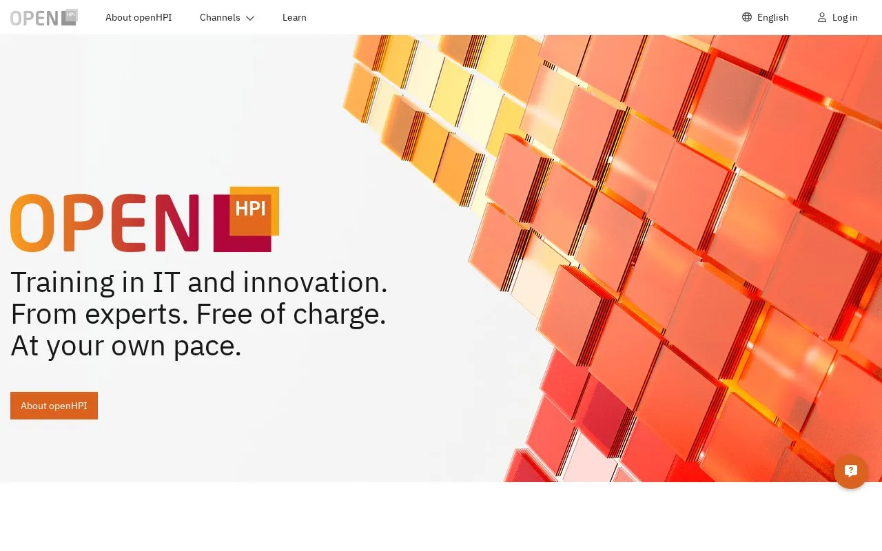 OpenHPI homepage screenshot