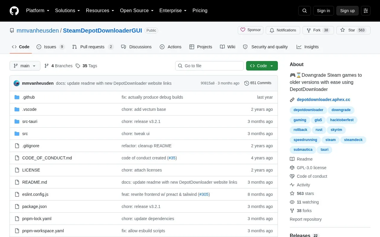SDD GUI homepage screenshot