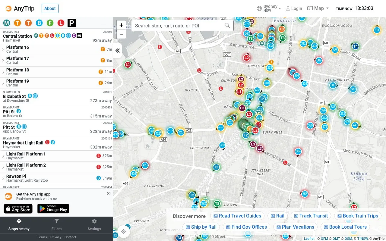 AnyTrip homepage screenshot