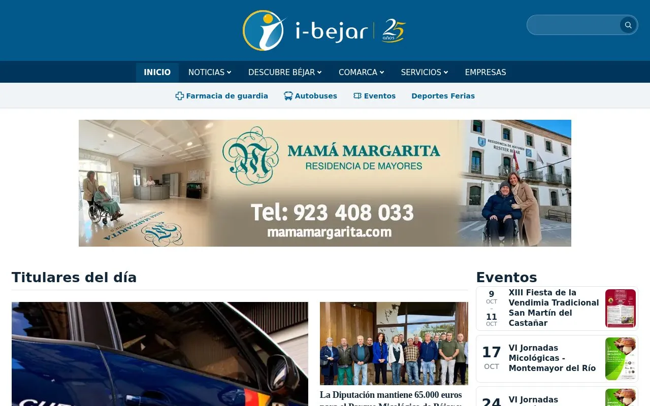 i-bejar homepage screenshot