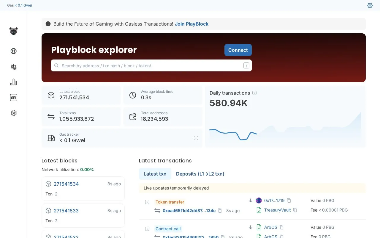 PlayBlock — PlayBlock homepage screenshot